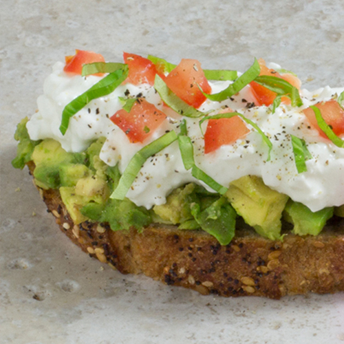 Avocado Cottage Cheese Toast