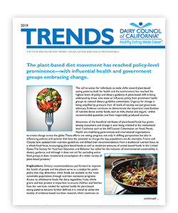 Top food and nutrition trends for education and health professionals.