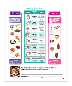 Learn about serving sizes in Activity + Eating for Teens.