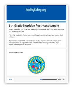 Use our online surveys to gauge students' knowledge before + after a lesson.