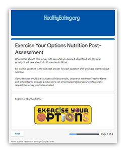 Use our online surveys to gauge students' knowledge before + after a lesson.