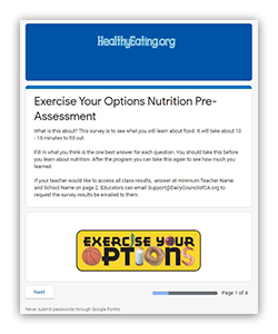 Use our online surveys to gauge students' knowledge before + after a lesson.