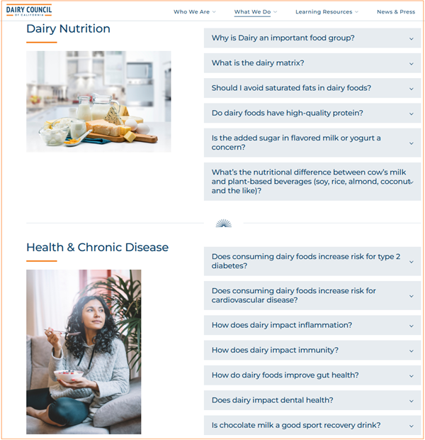 Milk & Dairy Nutrition