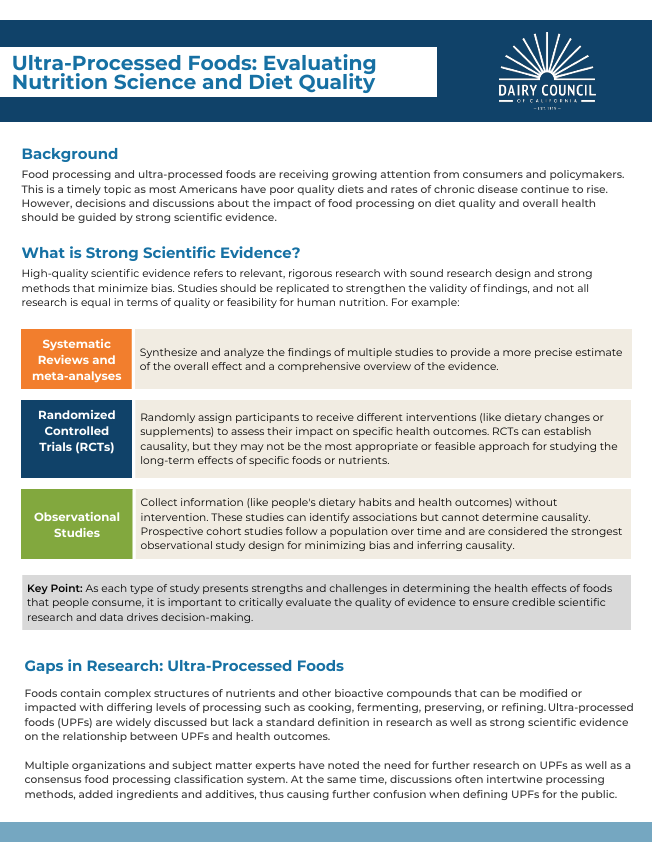 Ultra Processed Foods Handout